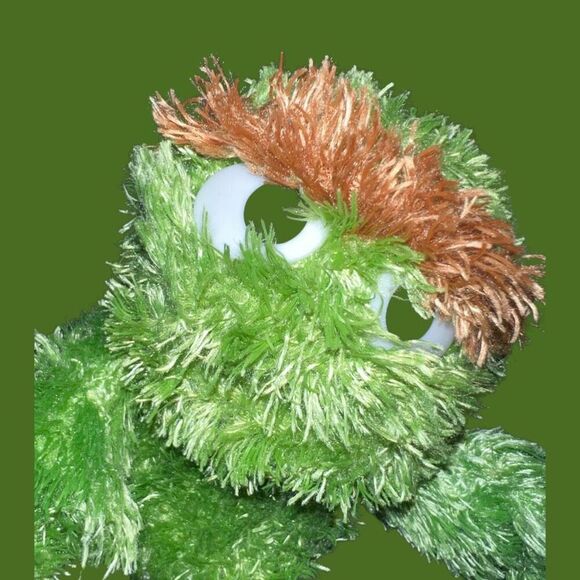 2010 Gund Sesame Street Oscar The Grouch Soft Toy Stuffed Plush Toy - Picture 3 of 3